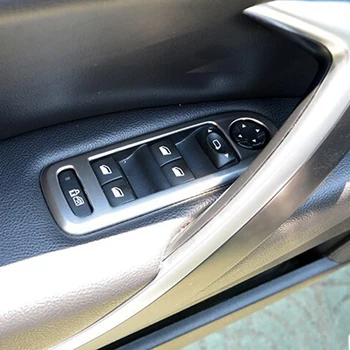Durvju Logu Pacēlāji Aizsardzības Chrome Apdare Segtu lentas Peugeot 508 Citroen C5 Piederumi