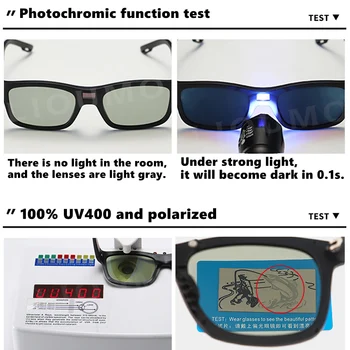 LIOUMO Dizains Intelligent Photochromic Saulesbrilles Vīriešiem 0,1 Sekundi mainās Krāsas Brilles Sievietēm Braukšanas Aizsargbrilles gafas de sol