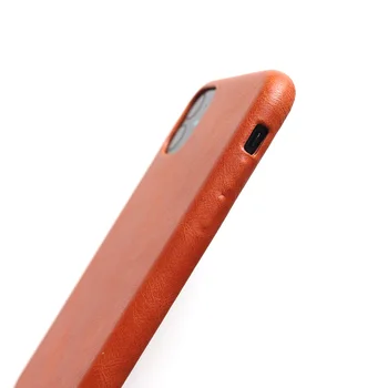 Īsta Āda iPhone 11 Lieta Xr 7 8 Plus Roku darbs Luksusa Biznesa Pātagot Telefonu Gadījumos, lai Xs Max X SE 2020. gadam Aizmugurējo Vāciņu