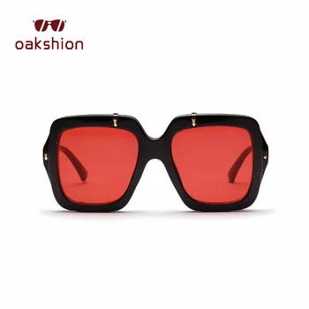 Oakshion Zīmola Dizaineru Sieviešu Moderns Laukumā Saulesbrilles Lielo Rāmi, Atveriet Objektīva Vīriešiem Vintage Āra Braukšanas Toņos Gafas de sol
