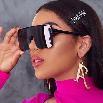 Modes Dizainers Saulesbrilles Sieviešu Ir 2021. Tendence Vintage Konfektes, Saules Brilles Sievietēm Retro Viengabala Lēca Sunglass Sieviešu Slīpums