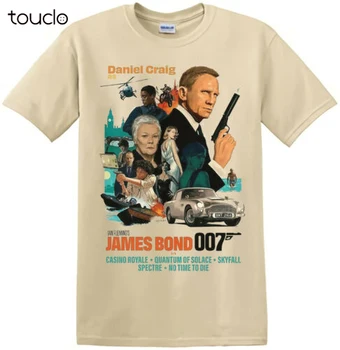 Nav Laika, lai Die James Bond Vintage Retro Filmas Plakāts, T-krekls