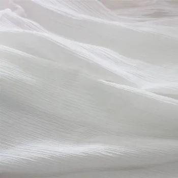 SUJASANMY Soild Baltā Krāsa 40X40/68X52 Kokvilnas Marle Krepa Auduma Apģērbu Sasmalcināts Tissu Apģērba Dāmas Svārki Tekstila Vienu Metru