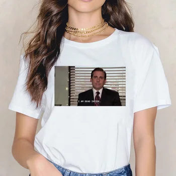 Maikls Skots Grunge Harajuku Sieviešu Grafiskais t krekls Estētisko T-krekls Krekls Biroja ulzzang Smieklīgi Modes Tees Femme 90s