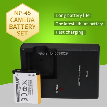 1GB Par FUJIFILM NP-45A NP-45 NP 45 Nomaiņa Akumulatora + 1GB BC-45 lādētāju FUJIFILM XP10 XP11 J38 Z70 Z35 J40 J20