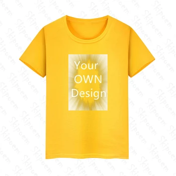 Savu drukāto saturu, vīrieši un sievietes, kas pielāgots attēla DIY īsām piedurknēm kokvilnas T gadījuma krāsu T-krekls apģērbs T-kreklu apdruka