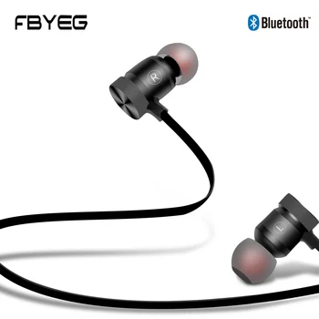 FBYEG C40W Bluetooth Austiņas Bezvadu austiņu Sporta Bass hifi Stereo Austiņas Earbuds Magnētisko pie Auss liekamais skaļrunis ar Mikrofonu