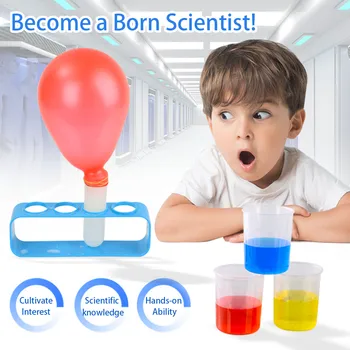 Bērniem Zinātnes Komplektu 90 DIY Zinātnes Eksperimentus, kas ar Lab Mētelis Zinātnieks Kostīms Bērniem Zēni Meitenes Bērniem, Lomu spēles un Rotaļlietas