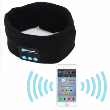 Bezvadu Bluetooth Stereo Austiņas Austiņas Sporta Miega Galvas Stīpa Mikrofons Lielu Jaudu