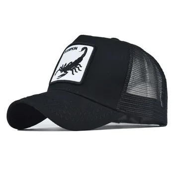 Pārrobežu tautas scorpion dzīvnieku NETO cepure ar Izšuvumiem Beisbola cepure vīriešu un sieviešu cepuru hip hop klp