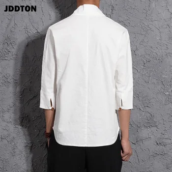 JDDTON Jaunu Vīriešu Kokvilnas Veļu, T-krekli Harajuku Retro Modes Japāņu Streetwear Gadījuma Tshirt Tradicionālo Vīriešu Apģērbu JE010
