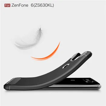 Lietā Par Asus Zenfone 6 ZS630KL Triecienizturīgs Vāks Soft TPU Matēts Atpakaļ Lietā Par Asus Zenfone 6 2019 Būtiska Asus Zenfone 6Z 6.4