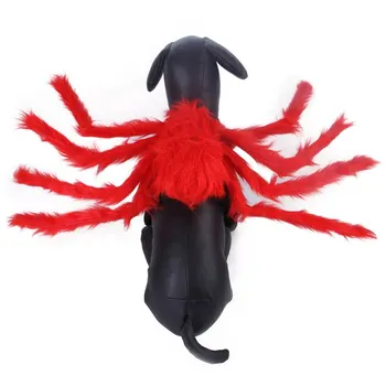 Funny Pet Drēbes Halloween Kostīmu Atdzist Liels Zirneklis Formas Tērps Cosplay Party Apģērbu Suns, Kaķis Chihuahua Ropa Perro Apģērbs..