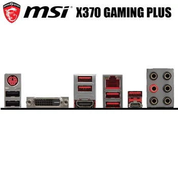 Ligzda AM4 MSI X370 SPĒĻU PLUS Motherbaord AM4 DDR4 AMD X370 Sākotnējā Darbvirsmas MSI X370 Mainboard AM4 AMD Ryzen/7. Paaudzes