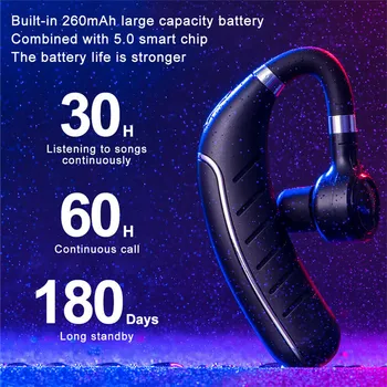 FC1 Bluetooth Austiņas Bezvadu austiņas 260mAh Ilgu Akumulatora Gaidīšanas Austiņu Mūzikas Austiņas Ar HD Mikrofons Tālruni