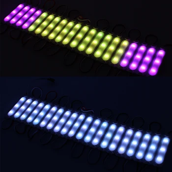 LED Gaismas Modulis Ūdensdrošs WS2811 3LED SMD5050 Ūdensdrošs LED RGB Pikseļu Digitālā Gaismas DC 12V