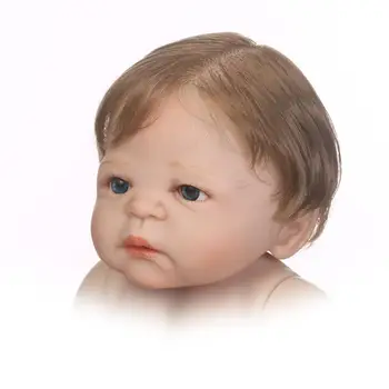 NPK 56cm spilgti atdzimis lelle soft reālā maigu pieskārienu zēns lelle pilnībā vinila silikona tautas lelli bērnu Dzimšanas dienas Dāvana