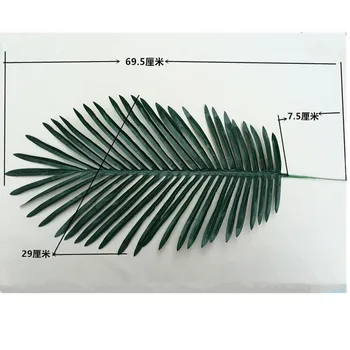 69cm Garas Mākslīgās Palmu Lapām 10pcs Zaļie Augi Dekoratīvie / Mākslīgie Ziedi Puse Dekorēšana, Kāzu Dekorēšana