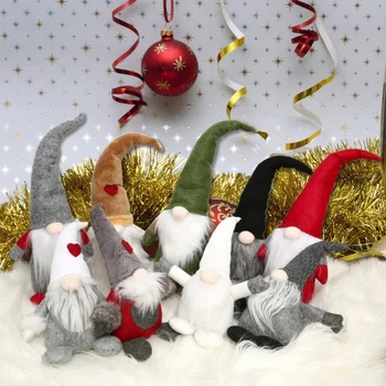 Ziemassvētku Rotājumi Ziemassvētki Zviedrijas Elf Tomte Santa Claus Lelles Kokā Karājas Dekori Mājas Svētku Dekorēšana Brīvdienu Piederumi