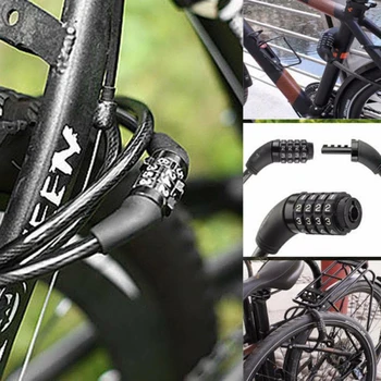 NOZAKI Bike Lock 4 Ciparu Kodu Kombinācijas, Drošības slēdzenes Velosipēdu Aprīkojums MTB oglekļa rāmi Anti-theft Lock Stiprinājums velosipēdu piekļuve