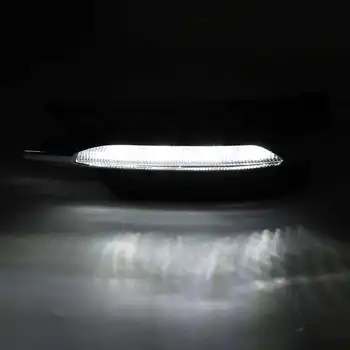 R/L Priekšējā Bufera Grils Molding LED Miglas lukturi Dienas Gaitas Gaismas, Miglas Lukturis Priekš Mercedes Benz W204 C-Klase 2012-14 DRL Tikai