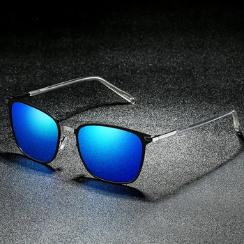 Klasiskās Laukumā Polarizētās Saulesbrilles, Vīriešu Zīmola Dizainere Ir 2021. Atdzist Retro Saules Brilles Vīriešiem Āra Braukšanas Nakts Redzamības Brilles
