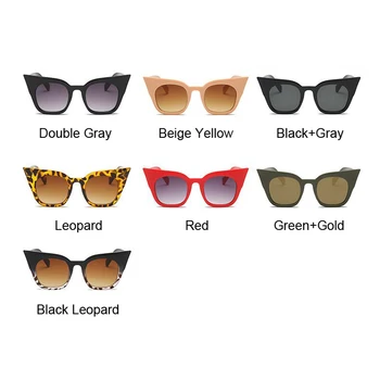 Melns Lielgabarīta Cat Eye Saulesbrilles Sievietēm, Vintage, Retro, Dāmas, Luksusa Zīmolu, Dizaineru, Saules Brilles Sieviešu Krāsu Spogulis Oculos