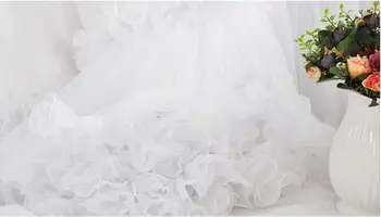 Korejiešu Princeses gultas komplekts Luksusa Kāzām, Balta Mežģīņu gultas pārklājs gultas svārki 4gab Žakarda sega sedz palagu Lina Mājas Tekstila