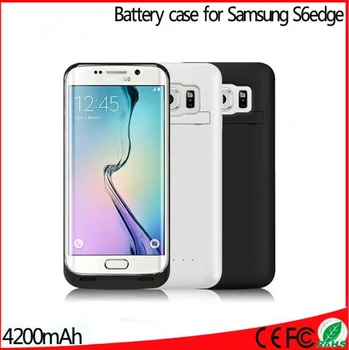 S6 malas Akumulatora korpusa Samsung Galaxy S6 malas Akumulatora korpusa 4200Mah Akumulatoru Lādētāju, Ja Power Bank Samsung S6 malas Gadījumā