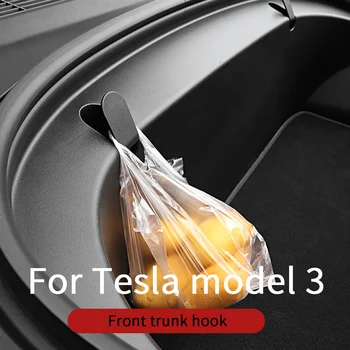 Modelis Priekšā Tesla bagāžnieka āķis 3 aksesuāri/auto tesla model 3 aksesuāri modelis 3 tesla trīs tesla model 3 model3