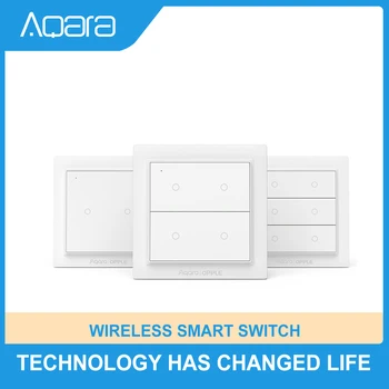 Sākotnējā Aqara Opple Bezvadu Smart Switch Starptautiskā Versija ZigBee 3.0 Darbu Ar Mijia App Apple HomeKit Sienas Kontrole