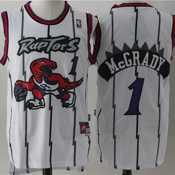 NBA Vīriešu Toronto Raptors #1 Tracy McGrady Basketbola Svīteri Orlando Magic Retro Swingman Jersey Šūtas Acs Vīriešu Svīteri