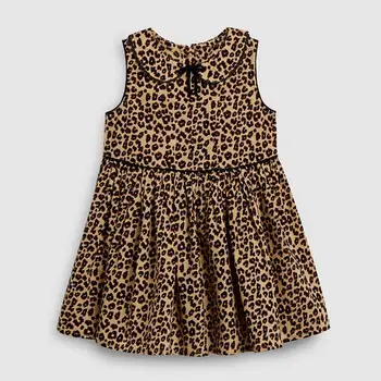 Maz Maven Ir 2021. Jaunā Vasaras Bērnu Meiteņu Apģērbu Zīmolu Kleitas Bērnu Kokvilnas Dzīvnieku Leopard Augļu Ziedu Drukāt Bez Piedurknēm Kleitas