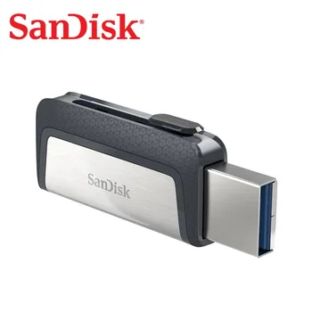 Sandisk tipo-C USB 3,1 256G Pendrive U Diska 64GB DUAL DRIVE USB Flash Drive 32GB 128GB Atmiņas karti Dual OTG USB Flash Drive