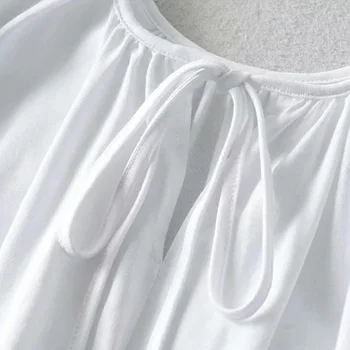 2020 Sieviešu Modes Cieto Plecu spilventiņu T-krekls Hem Hermētiskuma Vintage O-veida Kakla Topi bez Piedurknēm Gadījuma Meitenēm Streetwear
