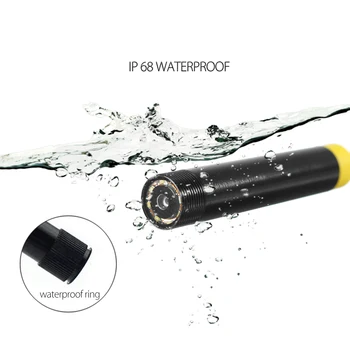 ANPWOO 2/5/10M WIFI Endoskopu, Kamera HD 1200P 8mm 8 LED Mini Ūdensizturīgs Grūti Kabeļu Pārbaudes Kameras Borescope par Iphone IOS PC