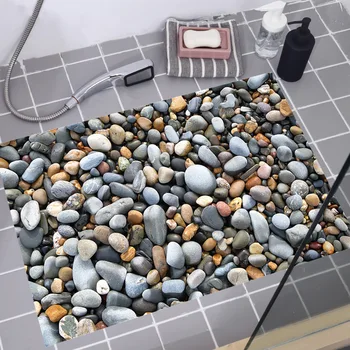 ZOOYOO 3D sienas uzlīmes ūdensizturīgs bruģakmens modes mājas dekorēšanai vannas istaba koridors pretslīdēšanas grīdas, vinila grīdas uzlīmes