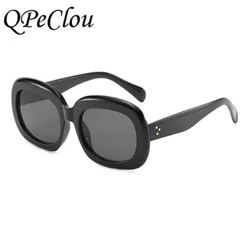 QPeClou Zīmola Dizainere Kniežu Laukumā Saulesbrilles Sieviešu 2019 Vīriešu Modes Liels Rāmis, Saules Brilles Sieviešu Oculos De Sol Masculino