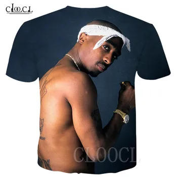 Jauns T Harajuku Stils T-krekls Sievietēm/Vīriešiem Tupac 2Pac 3D T Krekls Raksturs Drukāt Hip Hop t-veida Topi, Lielgabarīta Piliens Kuģniecība