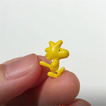 60piece 1,5 cm (ļoti, ļoti maza dzeltena putnu Vudstoka rīcības attēls rotaļlietas