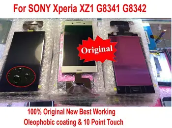 Oriģināls, Jauns Stikls Sensors IPS LCD Displejs 10 skārienjūtīgu Ekrānu Digitizer Montāža SONY Xperia XZ1 G8341 G8342 5.2