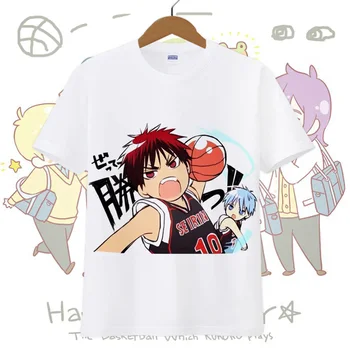 Jaunu Kuroko Grozu bumbu Cosplay t-krekls Anime Kuroko Tetsuya T krekls Gadījuma Vīrieši studentu kokvilnas topi