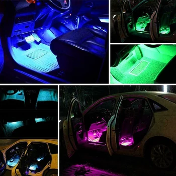 Atmosfēras Lampas Automašīnas salona LED Lentes Apkārtējā Gaisma Ford Focus 2 3 Fiesta MK2 Kodolsintēzes Ranger Kugas S Max Mondeo MK4 4 Mustang