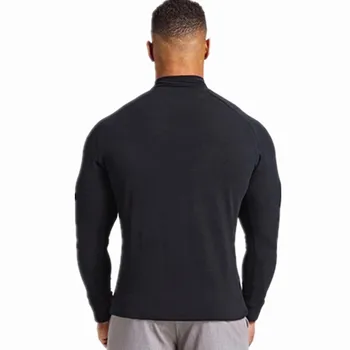 New Long piedurknēm T-krekls Vīriešu Slim fit sporta zāles Fitnesa Kultūrisms laiks joggers Apģērbs vīriešu Gadījuma modes Zīmola t-veida topi