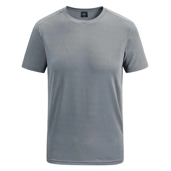 Āra vīriešu vasaras ātrās žāvēšanas īsām piedurknēm fitnesa sporta t-krekls plus lieluma