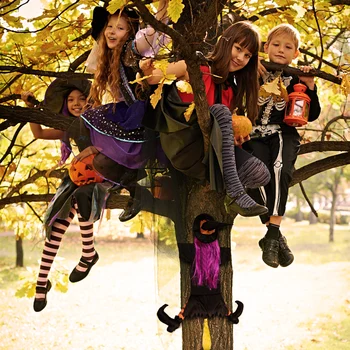 Ragana Ietriecās Kokā Halloween Dekorēšanai Tērpu Aksesuārus, Āra Kokā Karājas Rotājumu Mājas Puse Dekori Halloween