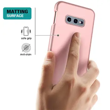 SURITCH Samsung Galaxy S10e S9 plus Lietā 360 Aizsardzība Silikona Aizmugurējo Vāciņu ar iebūvētu Screen Protector for Samsung S9