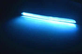 2gab Led Auto DRL Dienas Gaitas Lukturi Ūdensizturīgs Universālā DC 12V Auto Lukturu Sērijveida Savukārt Dzeltenā Signāla Plūsmas Dienas Gaismas