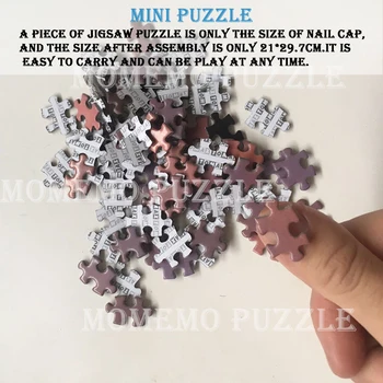 Kliedziens Mini 500 Gabalu Puzzle Rotaļlietas Pieaugušajiem Papīra Pasaules Slaveno Eļļas Glezna Mākslas Jigsaw Puzzles DIY Apkopot Smadzeņu Izaicinājums