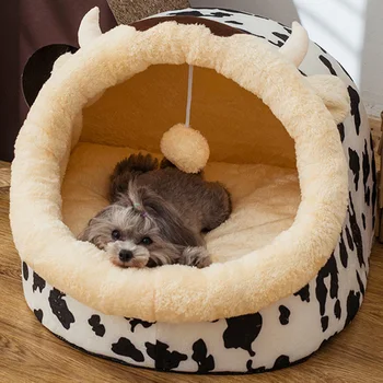 Noņemams Kaķis Gulta Māja Audzētava Ligzdu Pet Ligzdu Metiena Suņu Gulta Dīvāns Māja Spilvenu Pet Produkti Maziem Suņiem Kaķēns Gulta